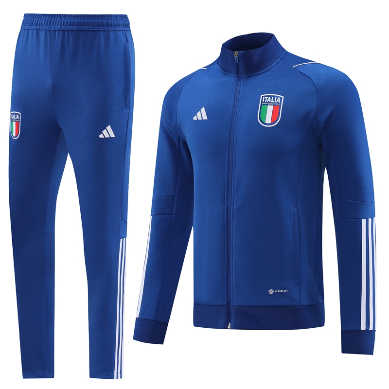 AAA Quality Italy 22/23 Tracksuit - Dark Blue/White